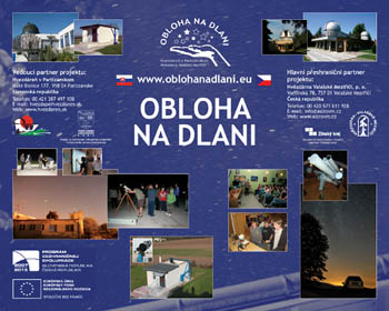 Informační banner projektu Obloha na dlani - slovenská verzia